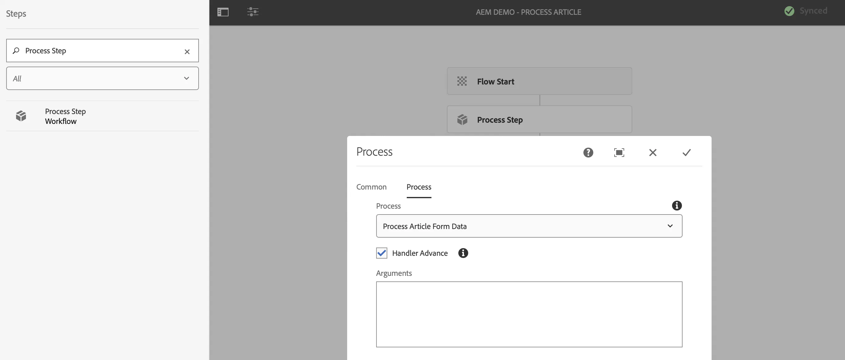 AEM Workflow Custom Process