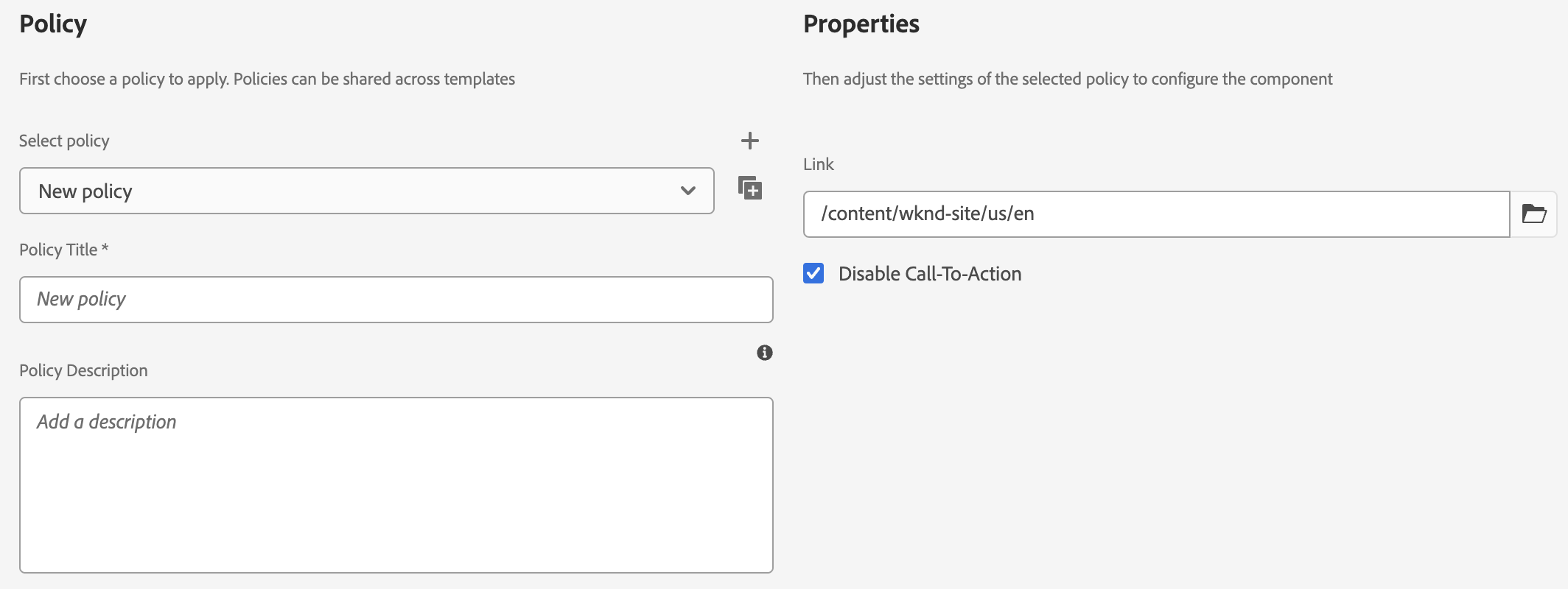 Component Policy