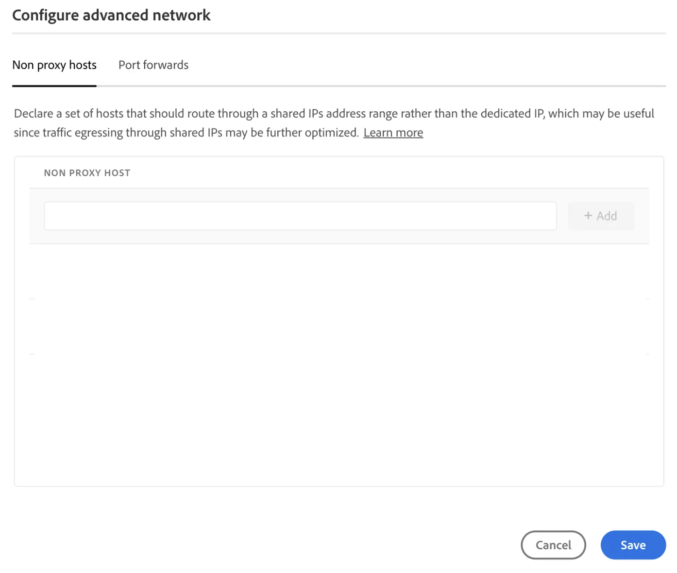 Egress IP Non Proxy Hosts