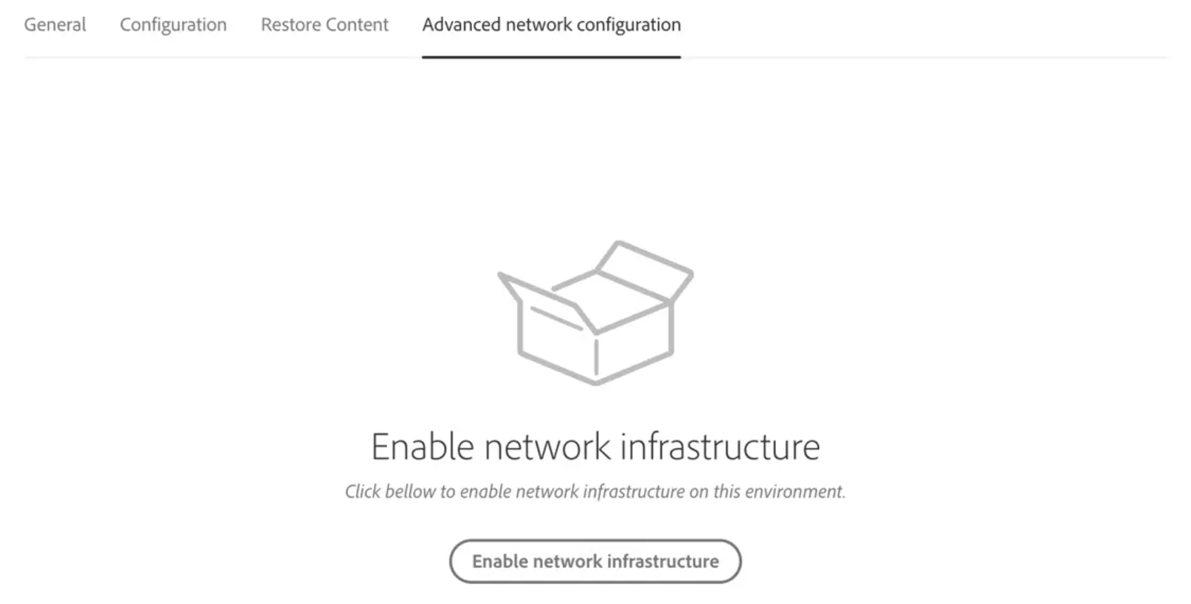 Enable Network Infrastructure
