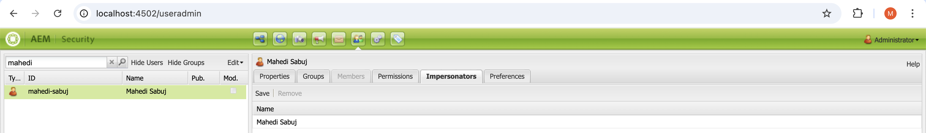 Add Users as Impersonators