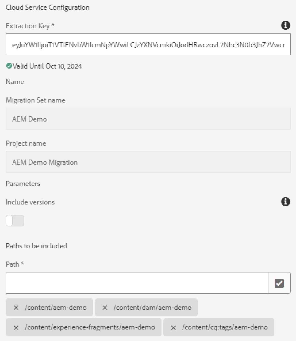 Migration Set AEM Author